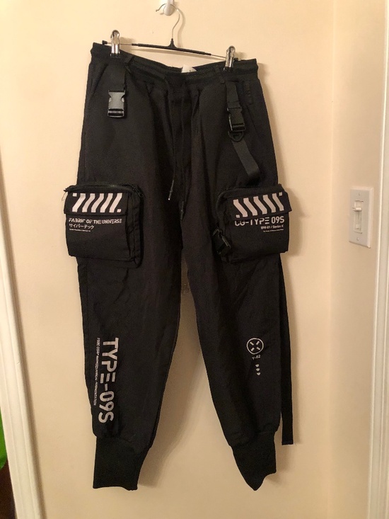 Fabric of the Universe Other - Fabric of the Universe CG-Type 09S Black Cargo Pants Techwear Joggers